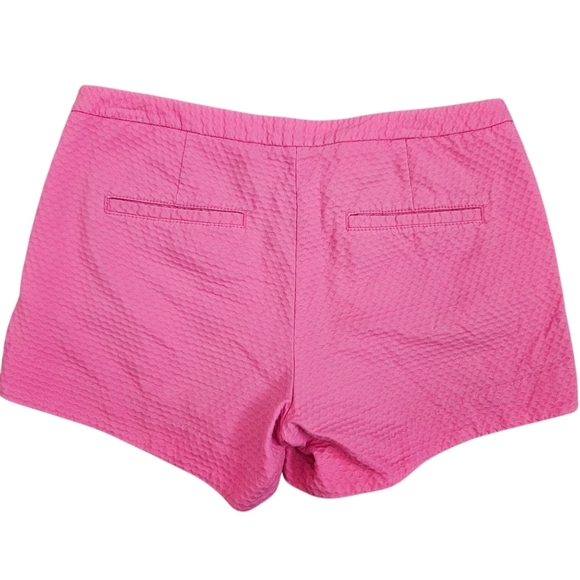 Lilly Pulitzer Adie Micro Shorts Side Zip Bright Pink Size 4  Beachy Barbie - Picture 2 of 11